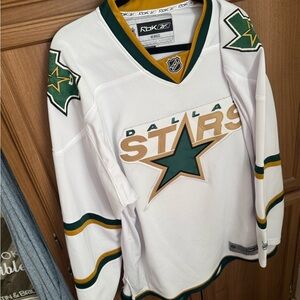 Reebok Dallas Stars Green and Gold Jersey